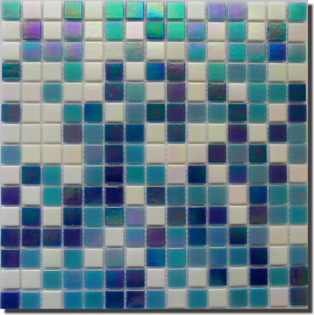 mozaika mix modrá perleť, rozmer kocky-20x20mm, hrúbka 4mm, Cena s DPH: 50,00/m2