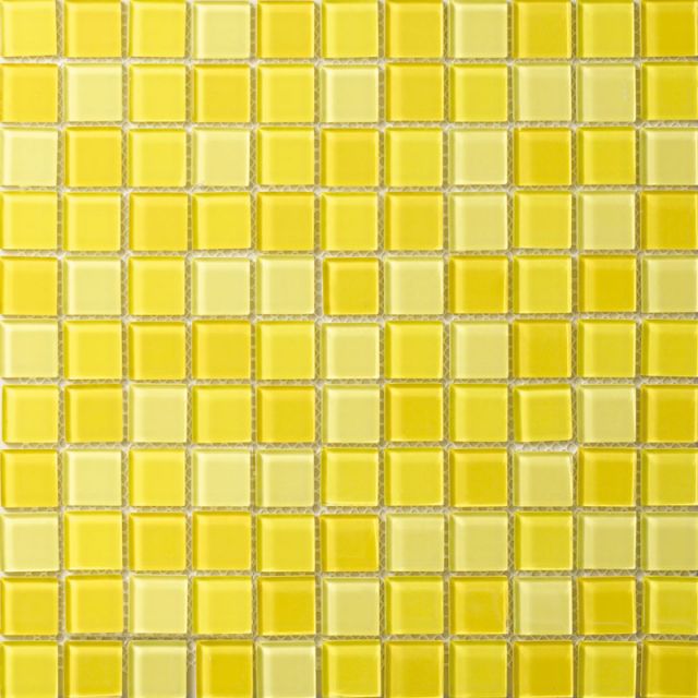 mozaika žltá mix, rozmer kocky-25x25mm, hrúbka 4mm, Cena s DPH: 40,00/m2